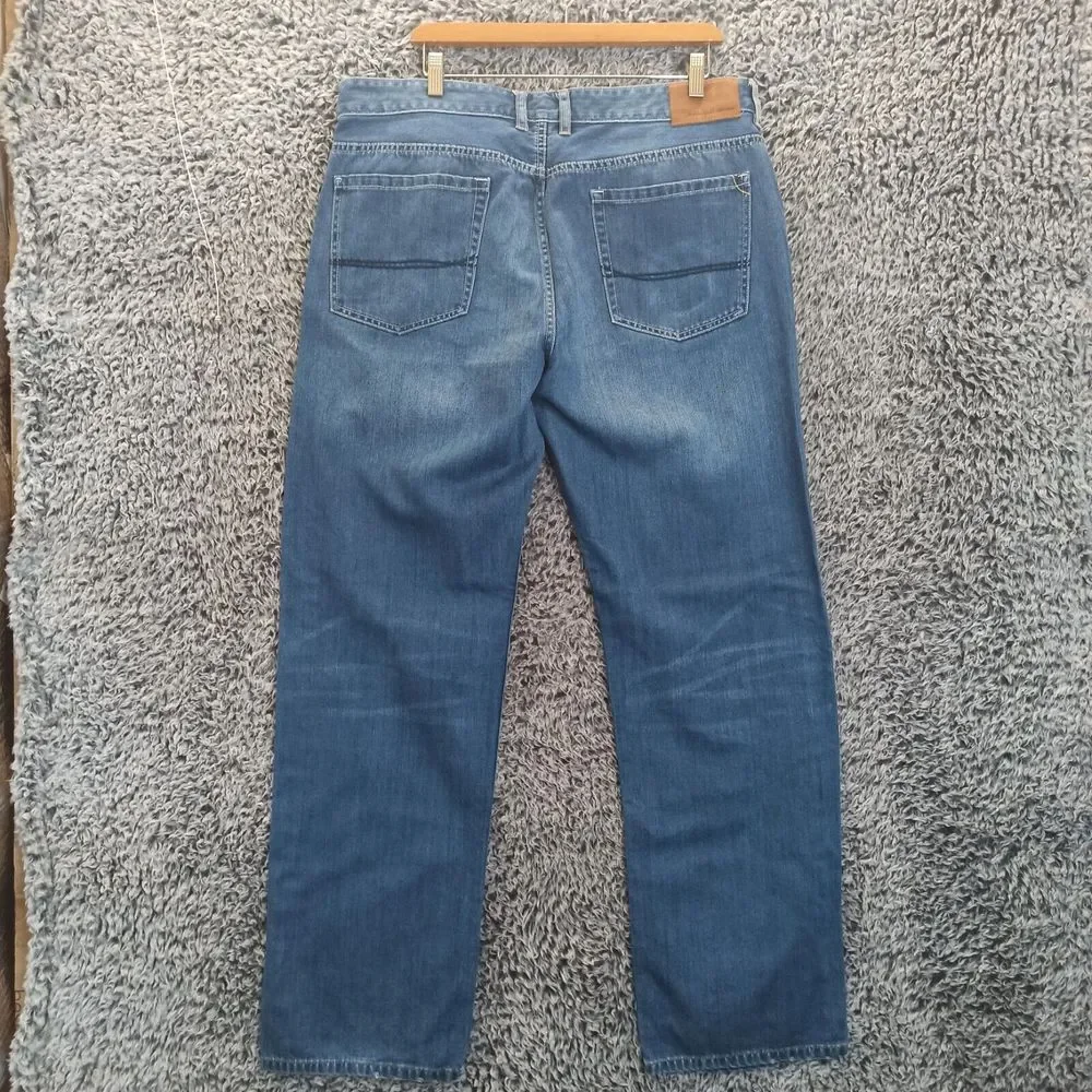Tommy Bahama Jeans Men 38/32 Blue Straight Leg High Rise Mid Wash Denim - Picture 8 of 10